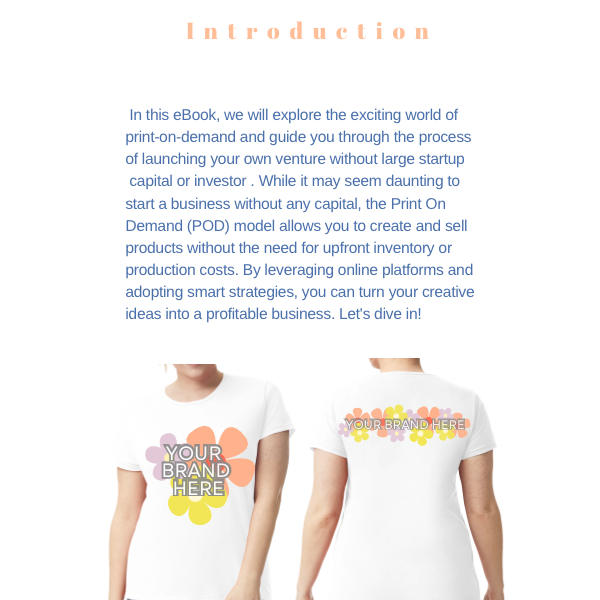 Print on Demand E-book