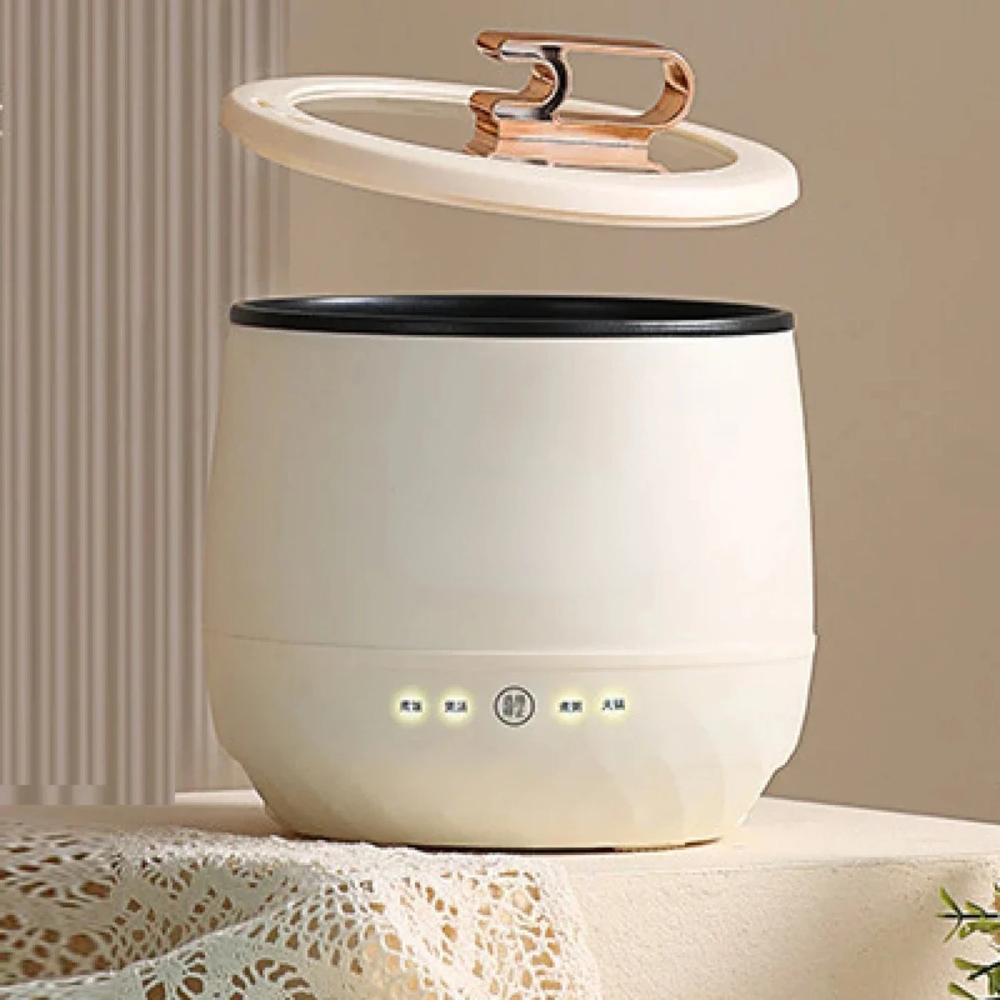 NEW Compact Mini Sturdy Bear-shaped Rice Cooker - Small Portable Office Rice Pot, Perfect Gift - with Safe 220V/110V Dual Voltag