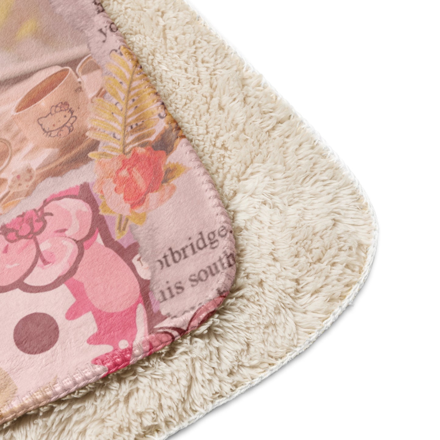 HELLO KITTY FAN Sherpa blanket