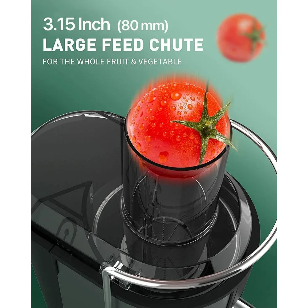 Juicer Machine,1000W Juice Extractor with 3.2'' Big Mouth, 3 Speed Centrifugal Juicer for Whole Fruit Vegetable,Juicers